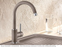 Кухонный смеситель Blanco Mida Silgranit-Look Black 526145. фото 5
