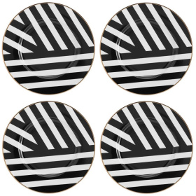 4 десертные тарелки KitchenCraft Mikasa Luxe Deco Side Plates Set MKLDSPLATEPK4