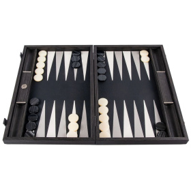 Нарды Manopoulos Premium Leatherette Classic Black Backgammon Set BDE1ABL