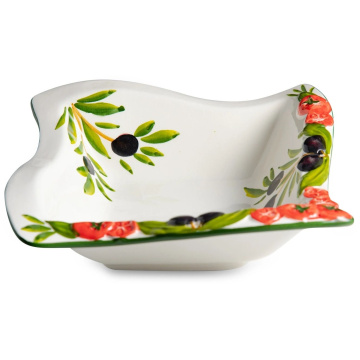 Салатник порционный Edelweiss Tomato & Olives Square Cereal Bowl (арт. EDW-8001P)