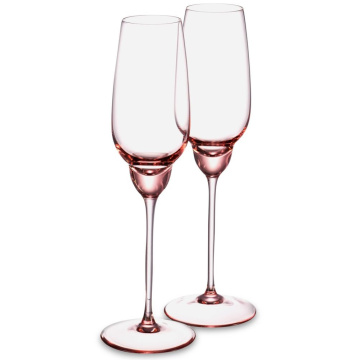 2 бокала для шампанского Klimchi Shadows Champagne Glass Suede Pink Set 25143/240-72/00