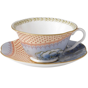 Чашка чайная с блюдцем Wedgwood Butterfly Bloom Blue Teacup & Saucer 5C107800054