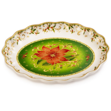 Блюдо овальное Lamart Palais Royal Christmas Star 22122