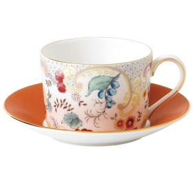 Чашка чайная с блюдцем Wedgwood Wonderlust Rococo Flowers Teacup & Saucer 40032680