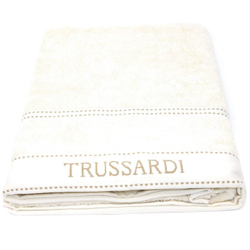 Полотенце банное Trussardi Ribbon Cotone Asciugamano da bagno avorio TRU/441371