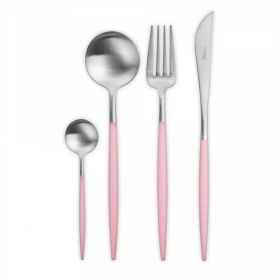 Набор столовых приборов Cutipol Goa Pink Matte Brushed GO.006.PK