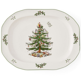 Блюдо овальное Spode Christmas Tree Sculpted Oval Platter XT5198-X
