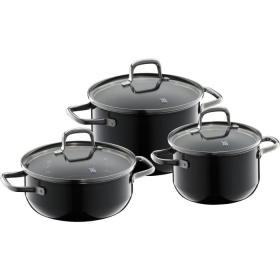 Набор кастрюль WMF Fusiontec Essential Cookware Set 3pcs. Black 3201112802