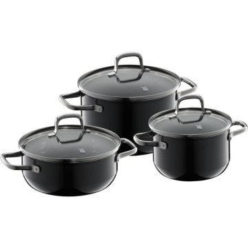 Набор кастрюль WMF Fusiontec Essential Cookware Set 3pcs. Black 3201112802
