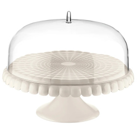 Блюдо для торта Guzzini Tiffany Cake Stand with Dome Milk White 199400156