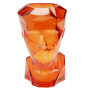 Ваза KARE Vase Prisma Face Orange 56403. фото 1
