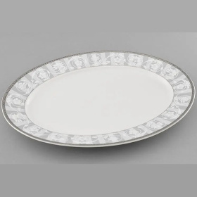 Блюдо овальное Leander Sabina Šedý Ornament 02111523-1013