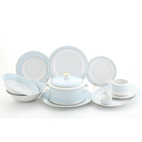 Обеденный сервиз Leander Sabina Modré Pletení 02162021-243B