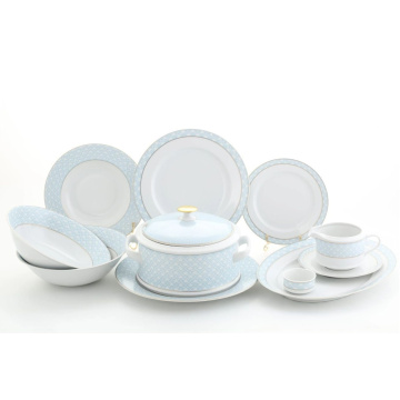 Обеденный сервиз Leander Sabina Modré Pletení 02162021-243B