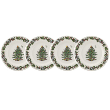 Набор обеденных тарелок Spode Christmas Tree Set of 4 Dinner Plates (арт. XTRO0105)