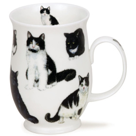 Кружка Dunoon Suffolk Black and White Cats 78083597