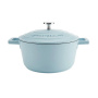 Кастрюля с крышкой KitchenCraft MasterClass Sky Blue Casserole Dish MCMCRD20SKY. фото 2