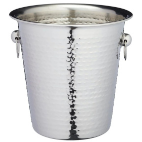 Ведерко для охлаждения шампанского KitchenCraft BarCraft Hammered-Steel Champagne Bucket BCCHAMBUCHAM