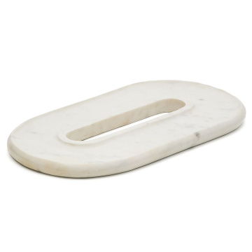 Поднос La Forma Morel White Marble Tray LF-210057