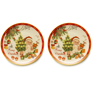 Набор из 2 тарелок Lamart Noel Merry Christmas Surprise 22380