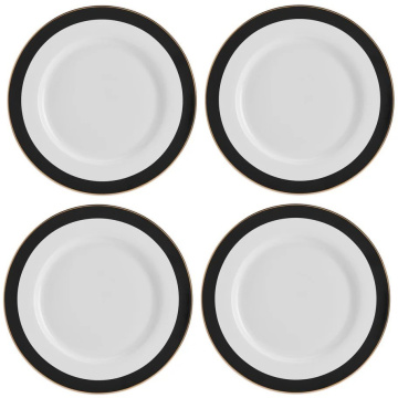 4 обеденные тарелки KitchenCraft Mikasa Luxe Deco Dinner Plate Set (арт. MKLDPLATEPK4)