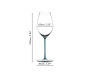 Бокал для шампанского RIEDEL Fatto A Mano Champagne Wine Glass Turquoise Single Pack 4900/28T. фото 5