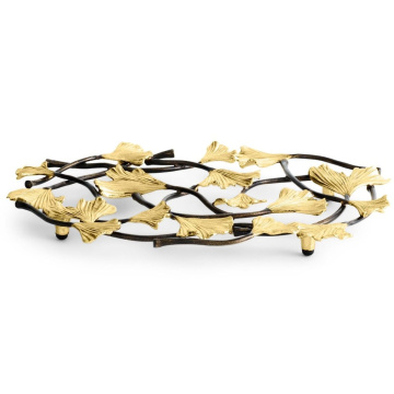 Подставка под горячее Michael Aram Golden Ginkgo Trivet 132108