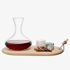 Декантер с сырной доской LSA International Wine Carafe & Oak Cheese Board G1378-00-301