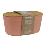Хлебница Guzzini Tierra Bread Bin with Bamboo Breadboard Top Terracotta 179600264. фото 3