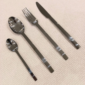 Набор столовых приборов Herdmar Spiga Casual Shiny Anthracite PVD Cutlery Set 0800000-san