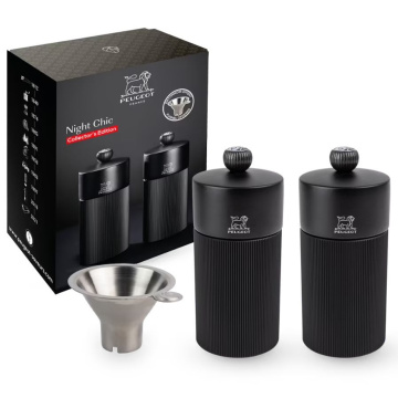 Набор мельниц Peugeot Night Chic Line Manual Pepper and Salt Mills Giftset 43285