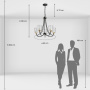 Люстра подвесная MW-Light Alghero Hanging Chandelier 285012405. фото 6