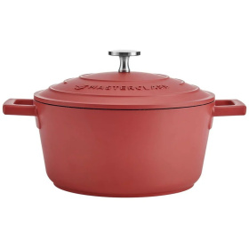 Кастрюля с крышкой KitchenCraft MasterClass Red Casserole Dish (арт. MCMCRD20RED)