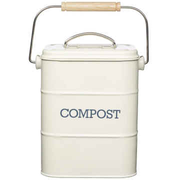 Бак для мусора KitchenCraft Living Nostalgia Antique Cream Compost Bin (арт. LNCOMPCRE)