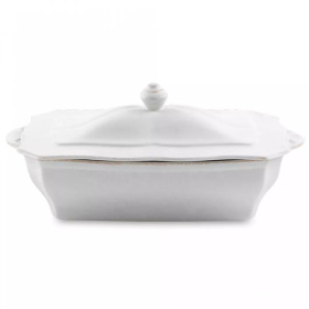 Форма для запекания Casafina Impressions White Rectangular Covered Casserole IM525-WHI