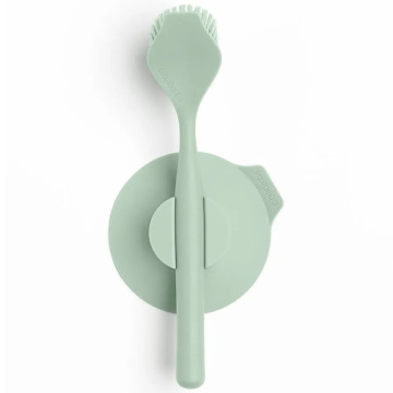 Щетка для мытья посуды Brabantia SinkSide Dish Brush with Suction Cup Holder Jade Green 215780