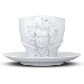 Чашка с блюдцем Tassen Talent cup Ludwig van Beethoven in white 80.01.01