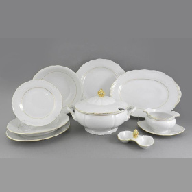 Обеденный сервиз Leander Verona Tenká Zlatá Odbočka 67162011-1139