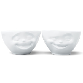 Набор порционных салатников Tassen Medium bowls set no. 4 Laughing & Winking in white 02.71.01