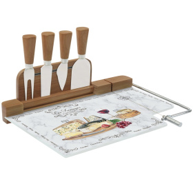 Набор для сыра Easy Life Les Fromages Cheese Knives and Slicing Board Set R0810/LESF