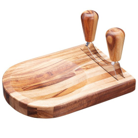 Набор для нарезки зелени KitchenCraft Natural Elements Hachoir Set NEHACHOIR