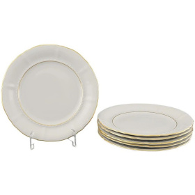 Набор из 6 десертных тарелок Leander Sonata Tenká Zlatá Odbočka 07160319-1139