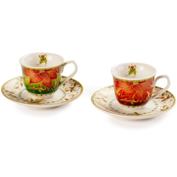 Набор чайных чашек с блюдцами Lamart Palais Royal Christmas Star 22138