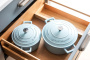 Кастрюля с крышкой KitchenCraft MasterClass Sky Blue Casserole Dish MCMCRD20SKY. фото 10