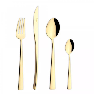 Набор столовых приборов Cutipol Duna Matte Brushed Champagne DU.006.CH