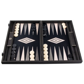 Нарды Manopoulos Premium Handcrafted Pearly Grey Vavona Backgammon Set BSB3