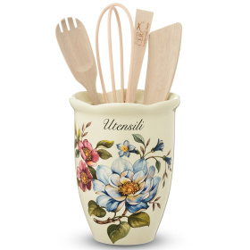 Емкость для кухонных принадлежностей Nuova Cer Petali di Primavera Barattolo portautensili 7372-PDP