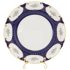 Набор из 6 тарелок Leander Sonata Kobalt + Kytice z Růží 07160319-0419