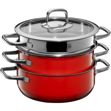 Набор кастрюль WMF Fusiontec Compact Cookware Set 3-piece Red 3201111553