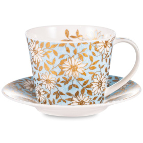 Чашка чайная с блюдцем Dunoon Islay Aqua Cup & Saucer 78630029